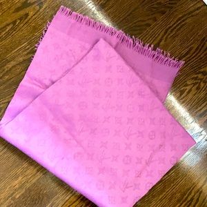 Louis Vuitton wool & silk pashmina scarf wrap